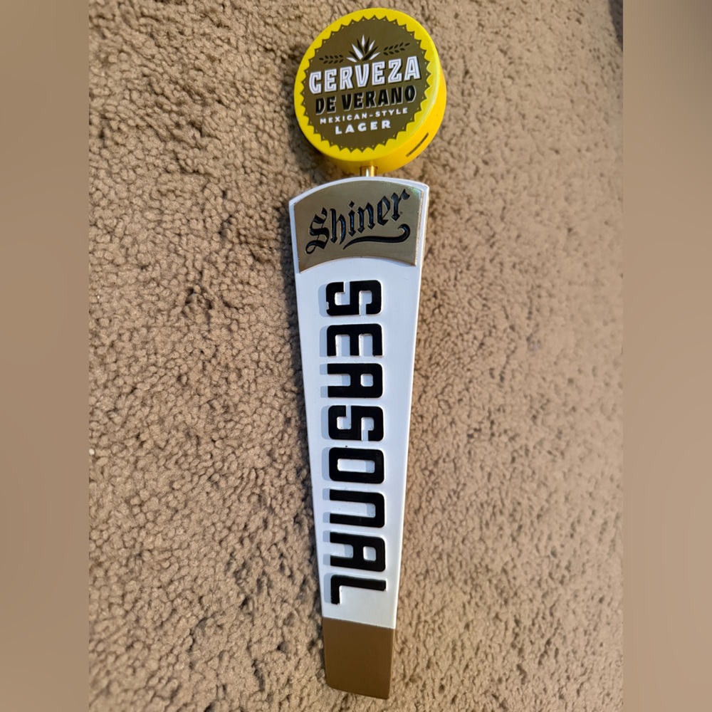 Shiner Seasonal Órale Cerveza de Verano Beer Tap Handle 12”